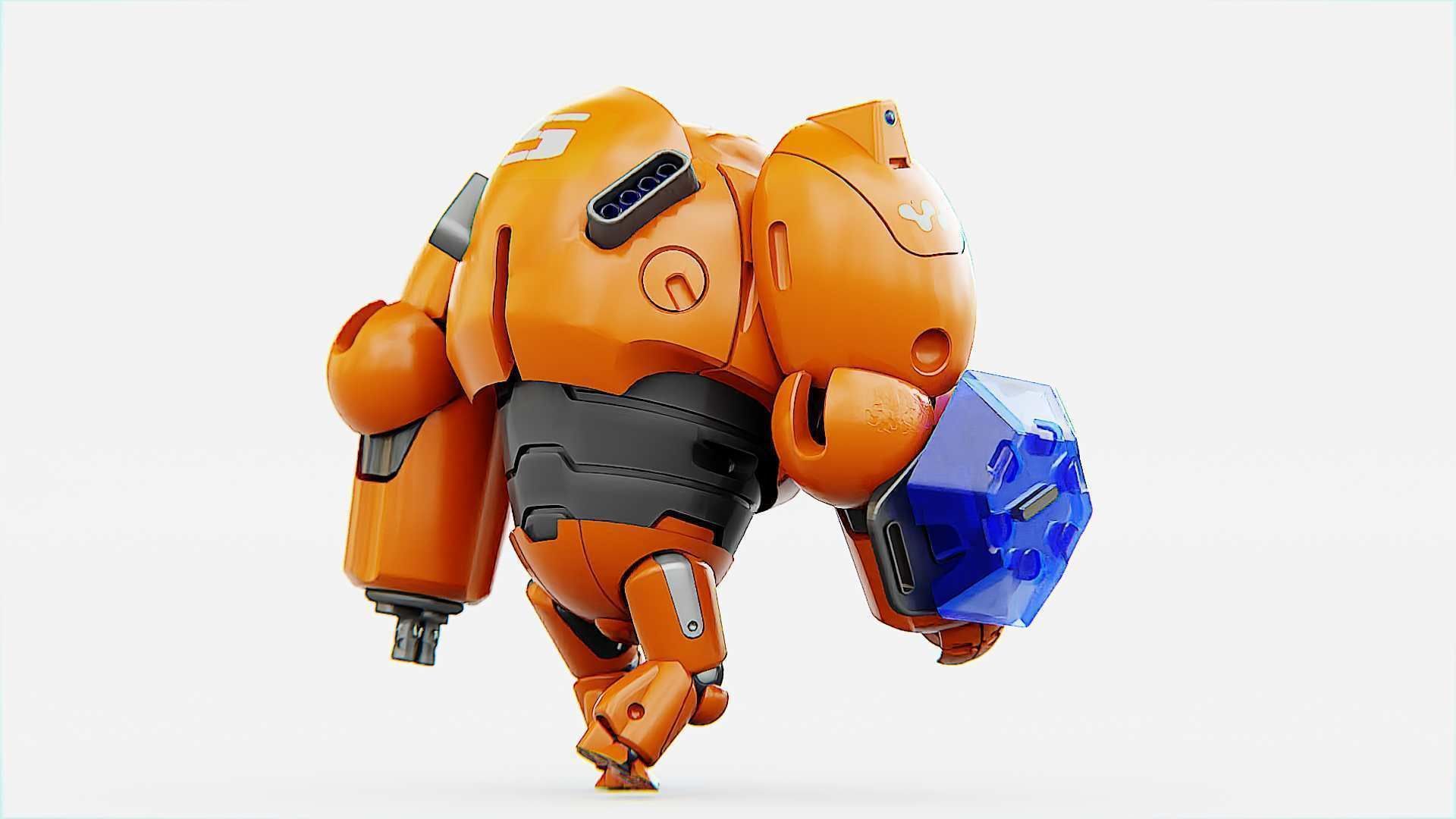 BATTLE DROID ECHO-MAX RIGGED 3D model_25