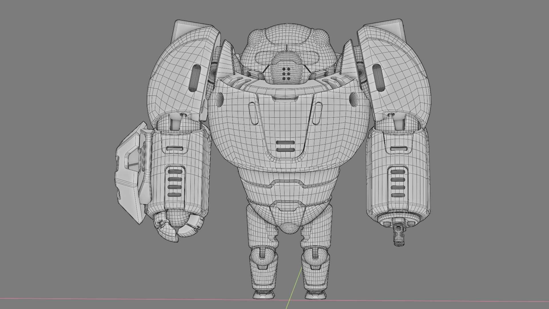 BATTLE DROID ECHO-MAX RIGGED 3D model_40