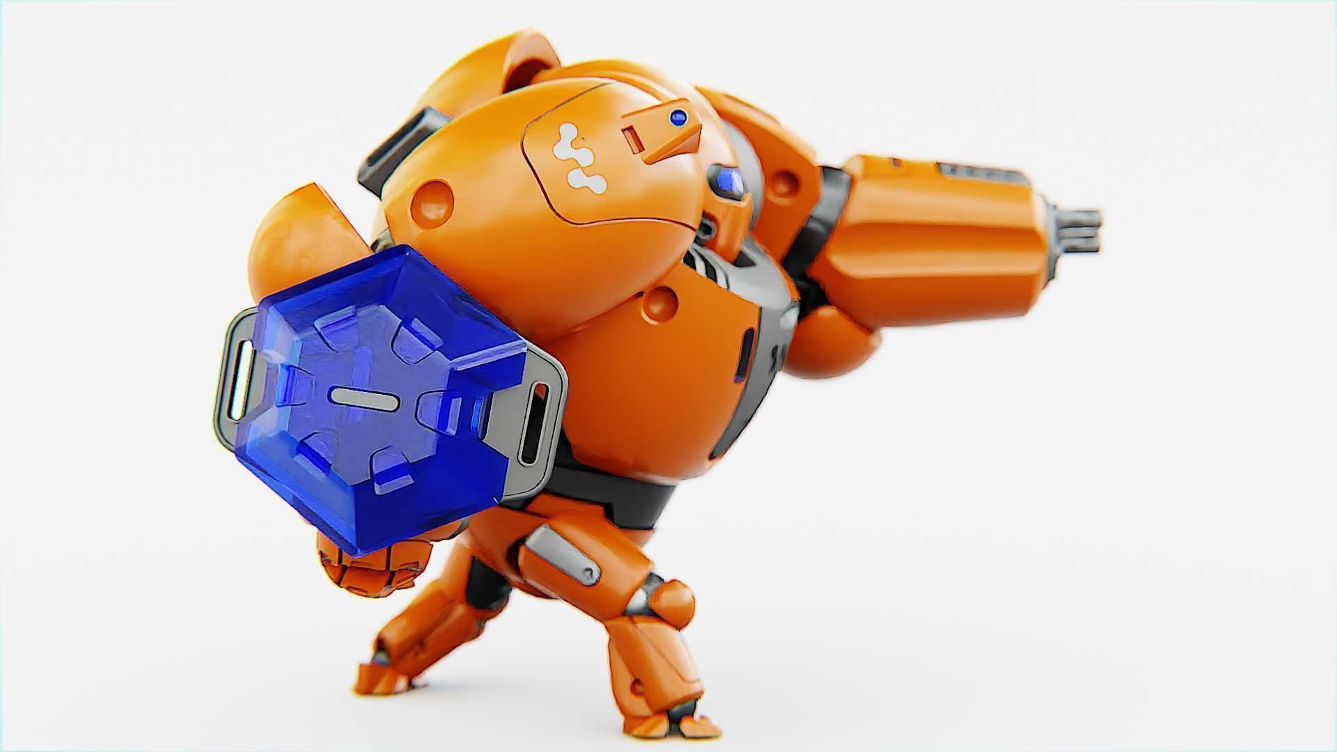 BATTLE DROID ECHO-MAX RIGGED 3D model_15