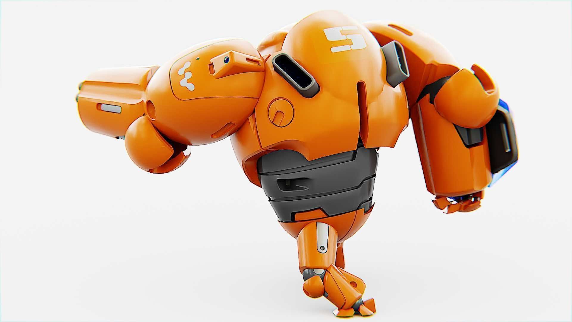 BATTLE DROID ECHO-MAX RIGGED 3D model_8