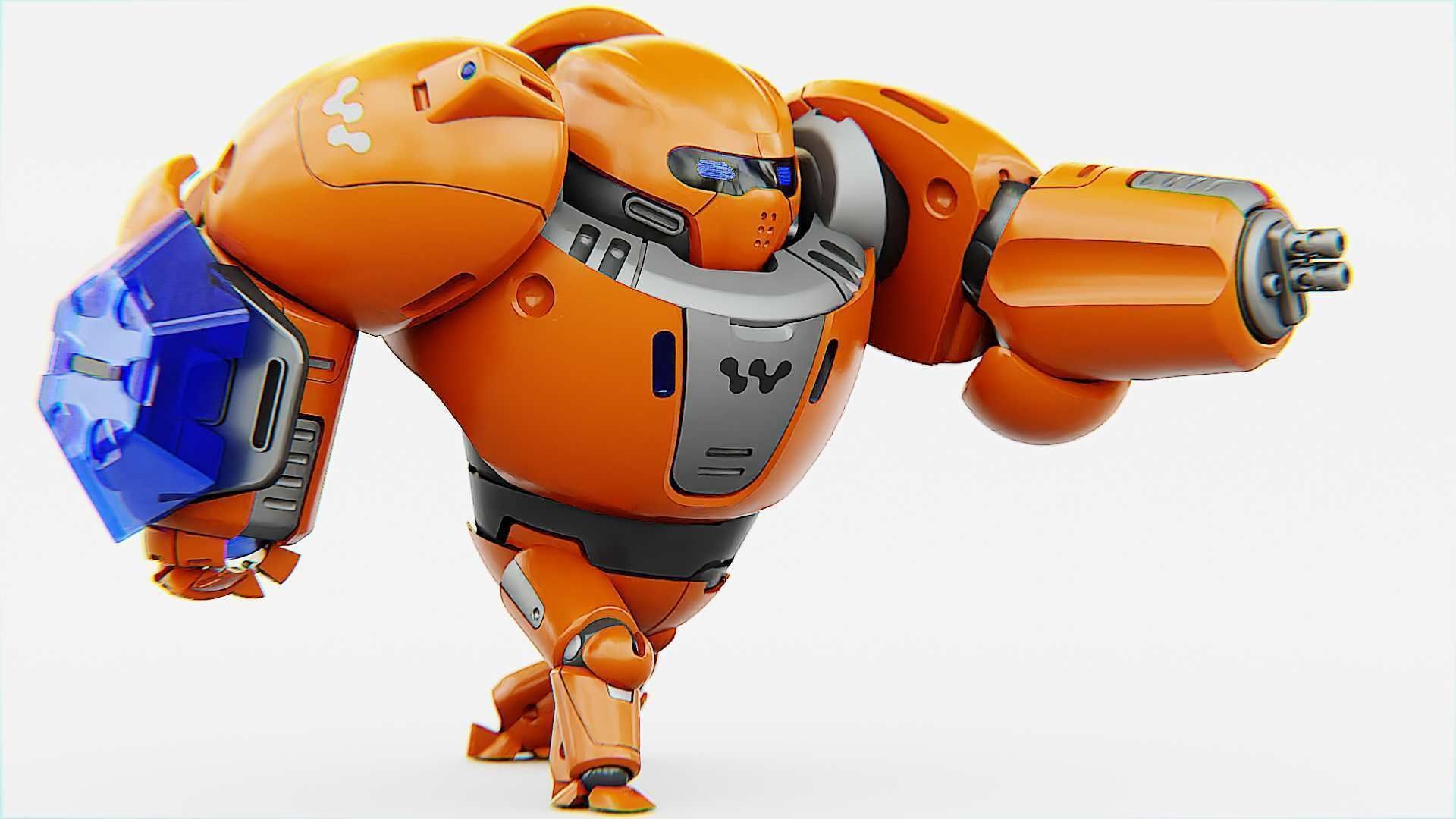 BATTLE DROID ECHO-MAX RIGGED 3D model_17