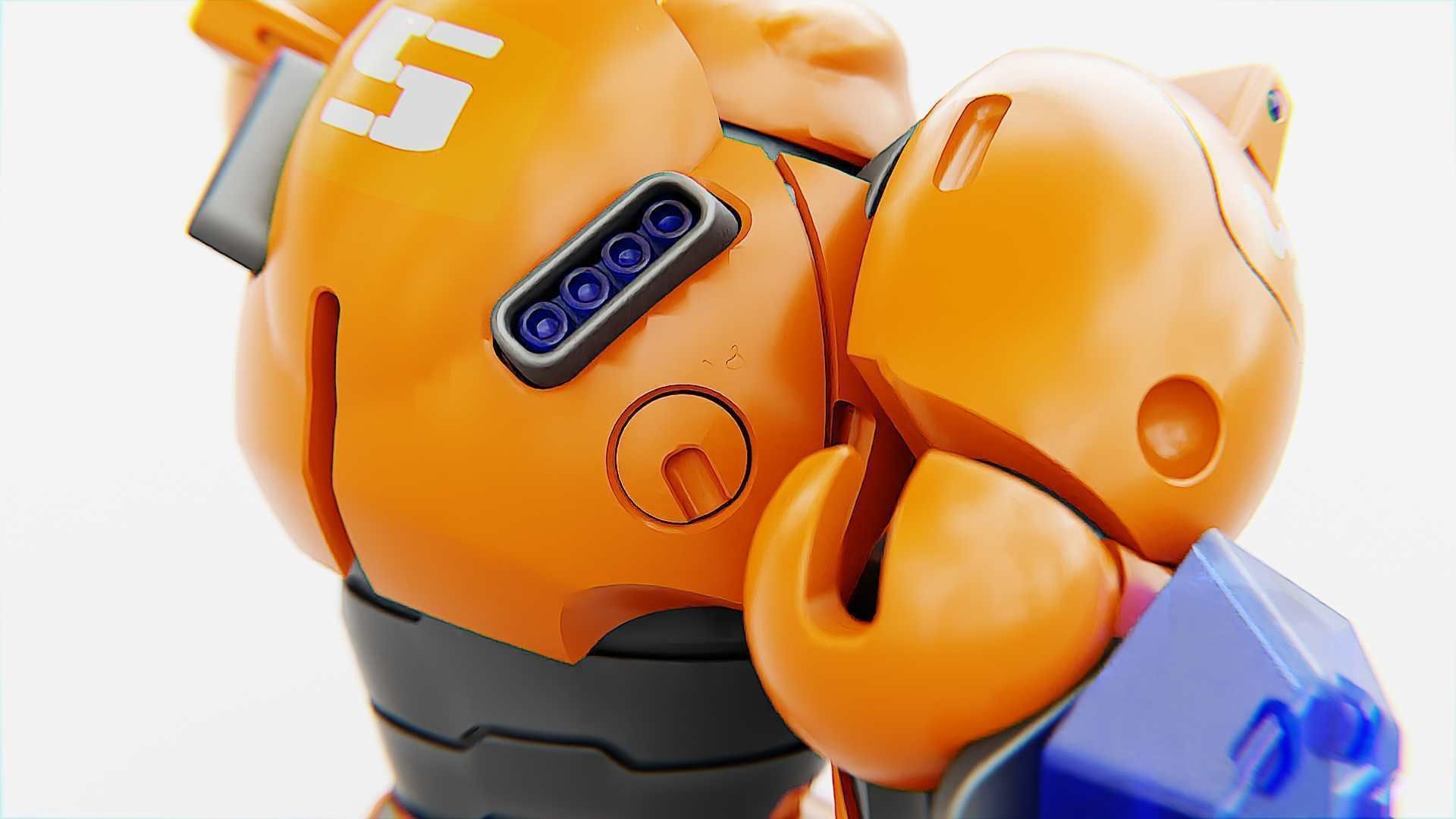 BATTLE DROID ECHO-MAX RIGGED 3D model_12