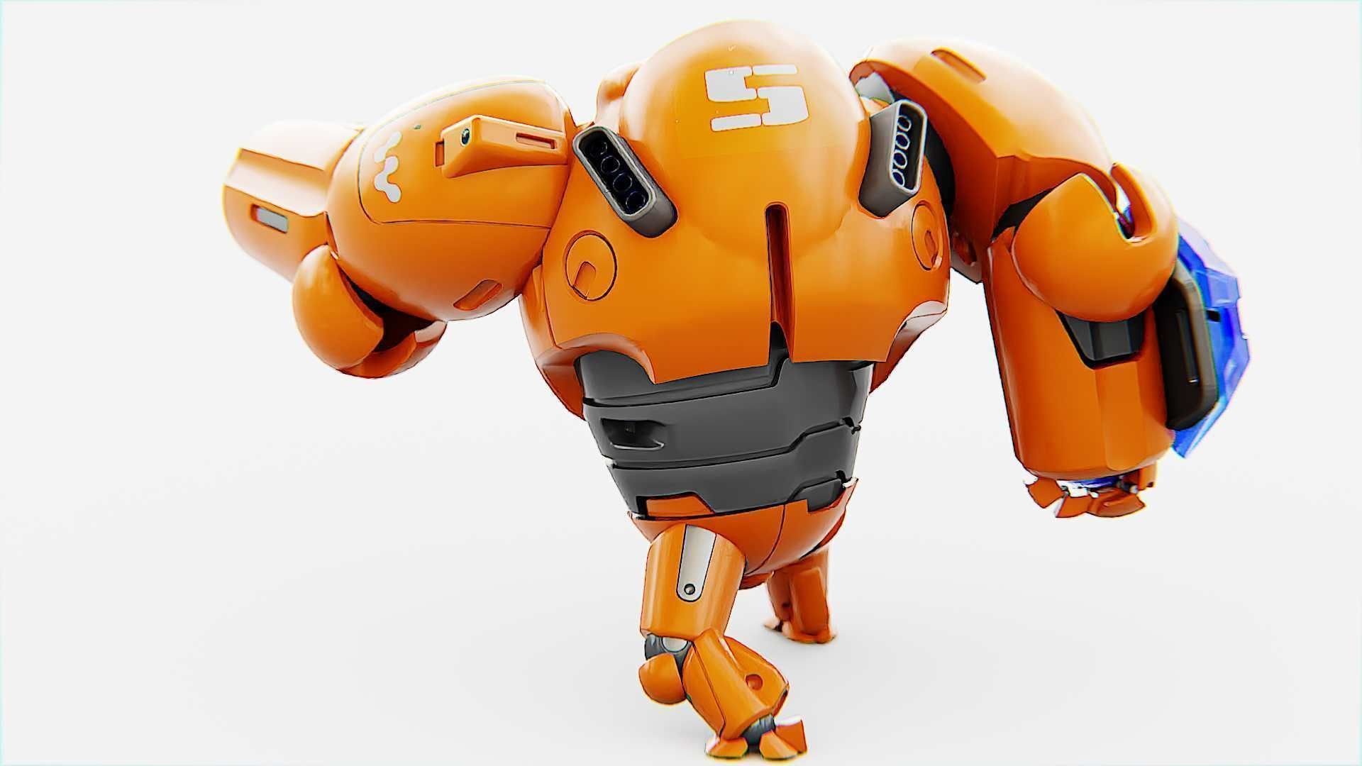 BATTLE DROID ECHO-MAX RIGGED 3D model_9