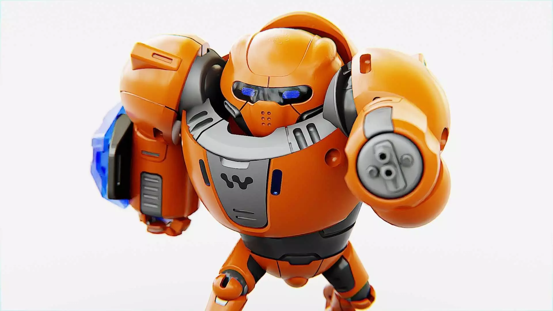 BATTLE DROID ECHO-MAX RIGGED 3D model_0