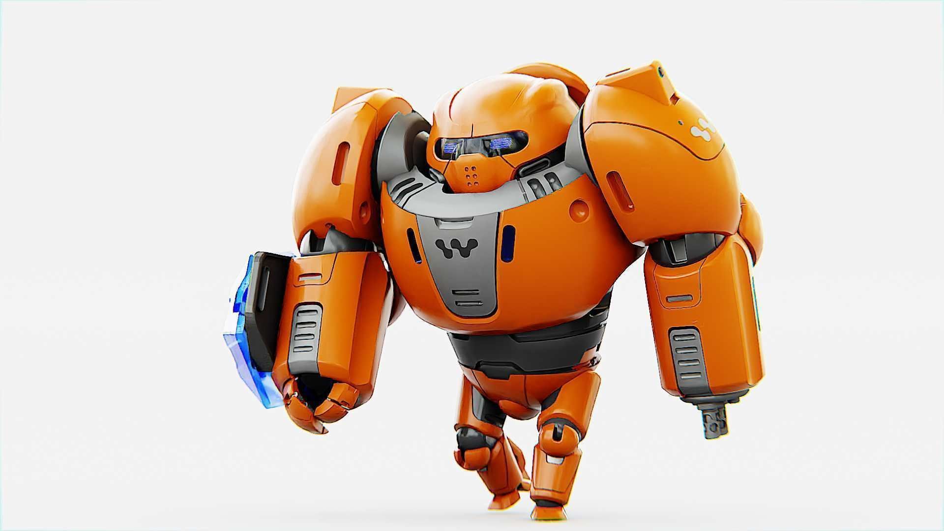 BATTLE DROID ECHO-MAX RIGGED 3D model_22