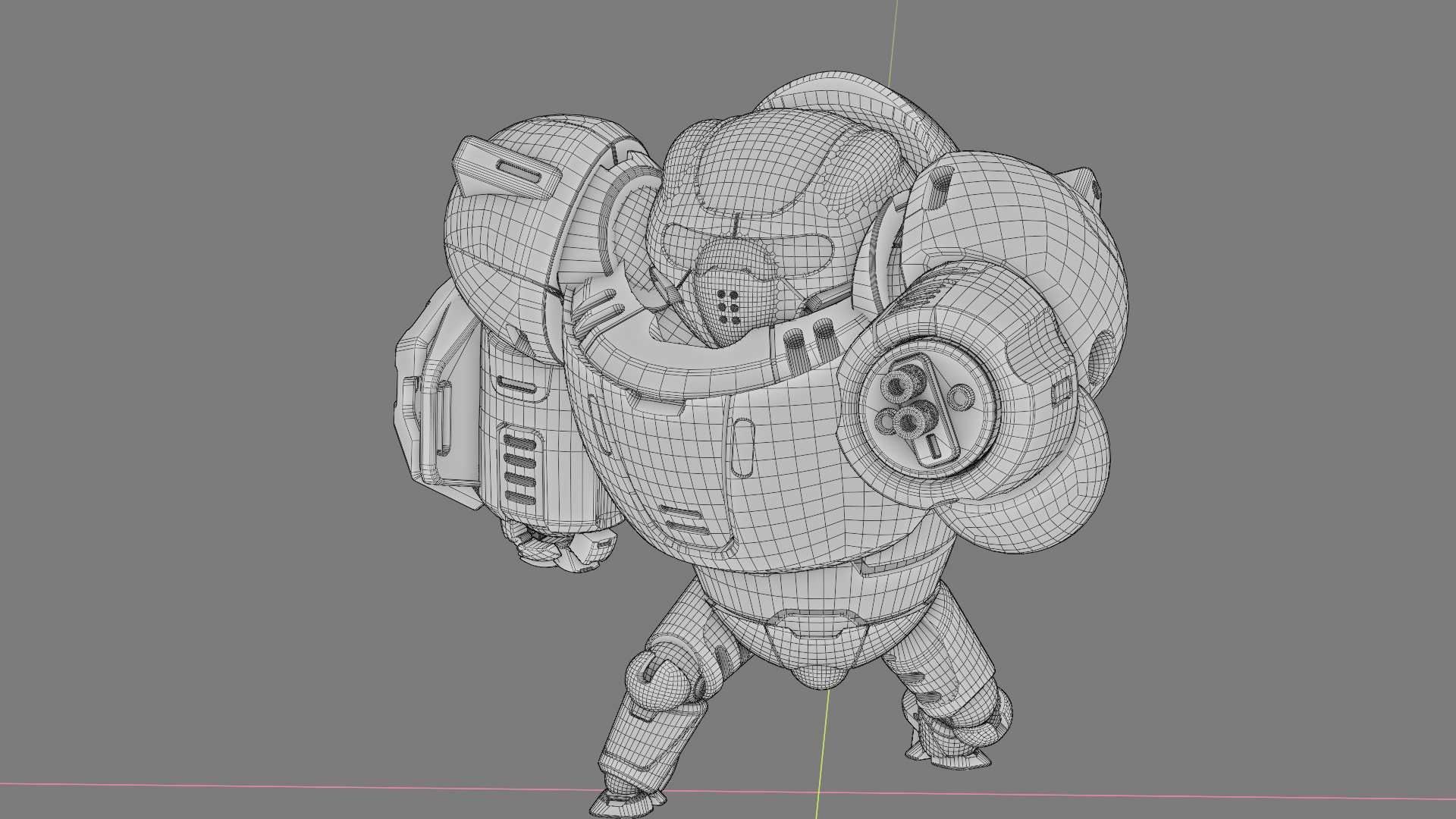 BATTLE DROID ECHO-MAX RIGGED 3D model_36