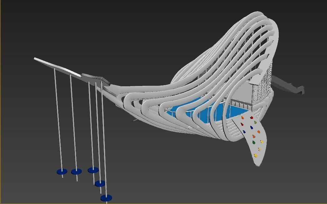 Whale Playground 3D model_6