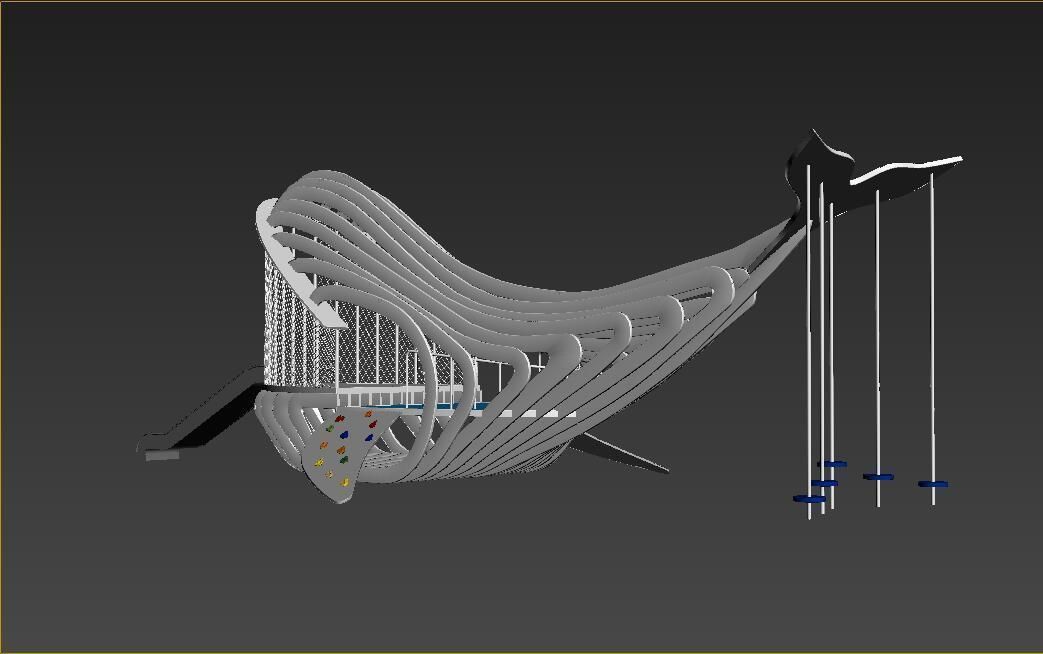 Whale Playground 3D model_5