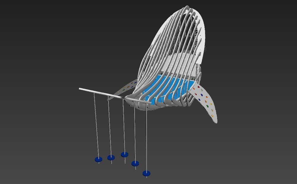Whale Playground 3D model_8