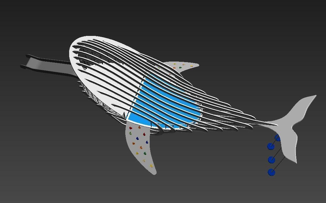 Whale Playground 3D model_7
