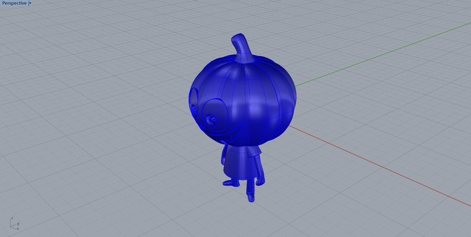 Halloween Pumpkin Man 3D print model_4