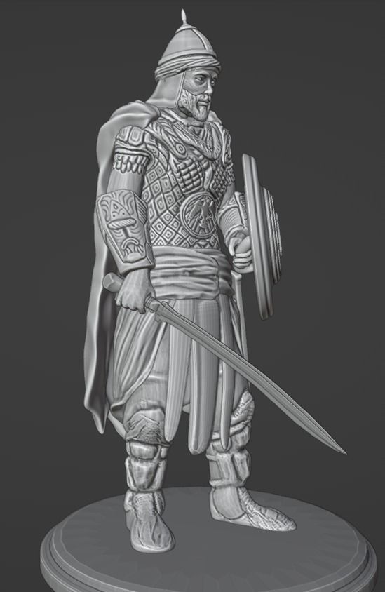 Seljuk state soldier  3D print model_4