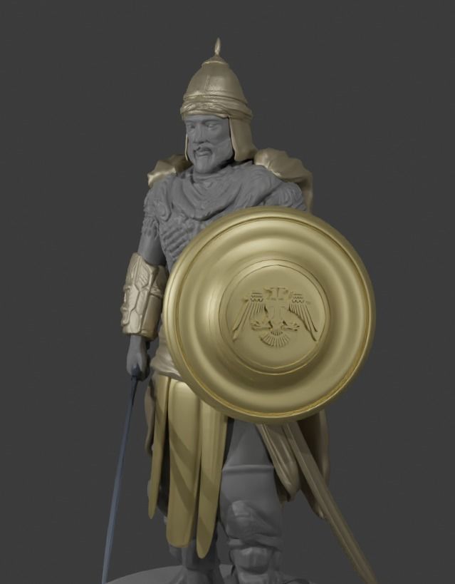 Seljuk state soldier  3D print model_3