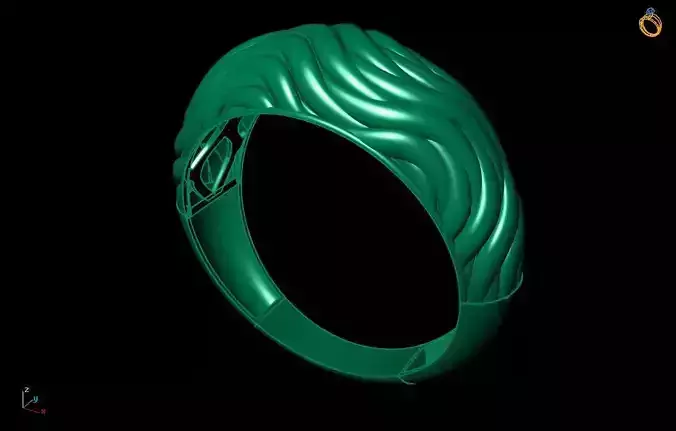 HANA woman ring 3D print model
