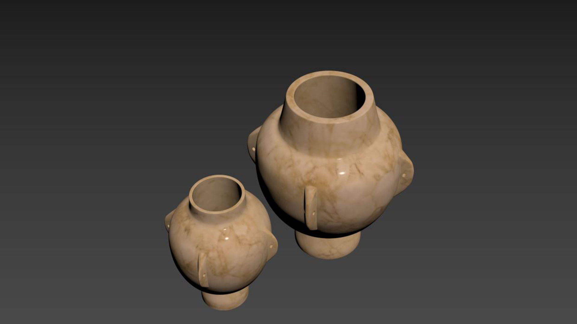 Handcrafted Marble Vessel 3D model_4