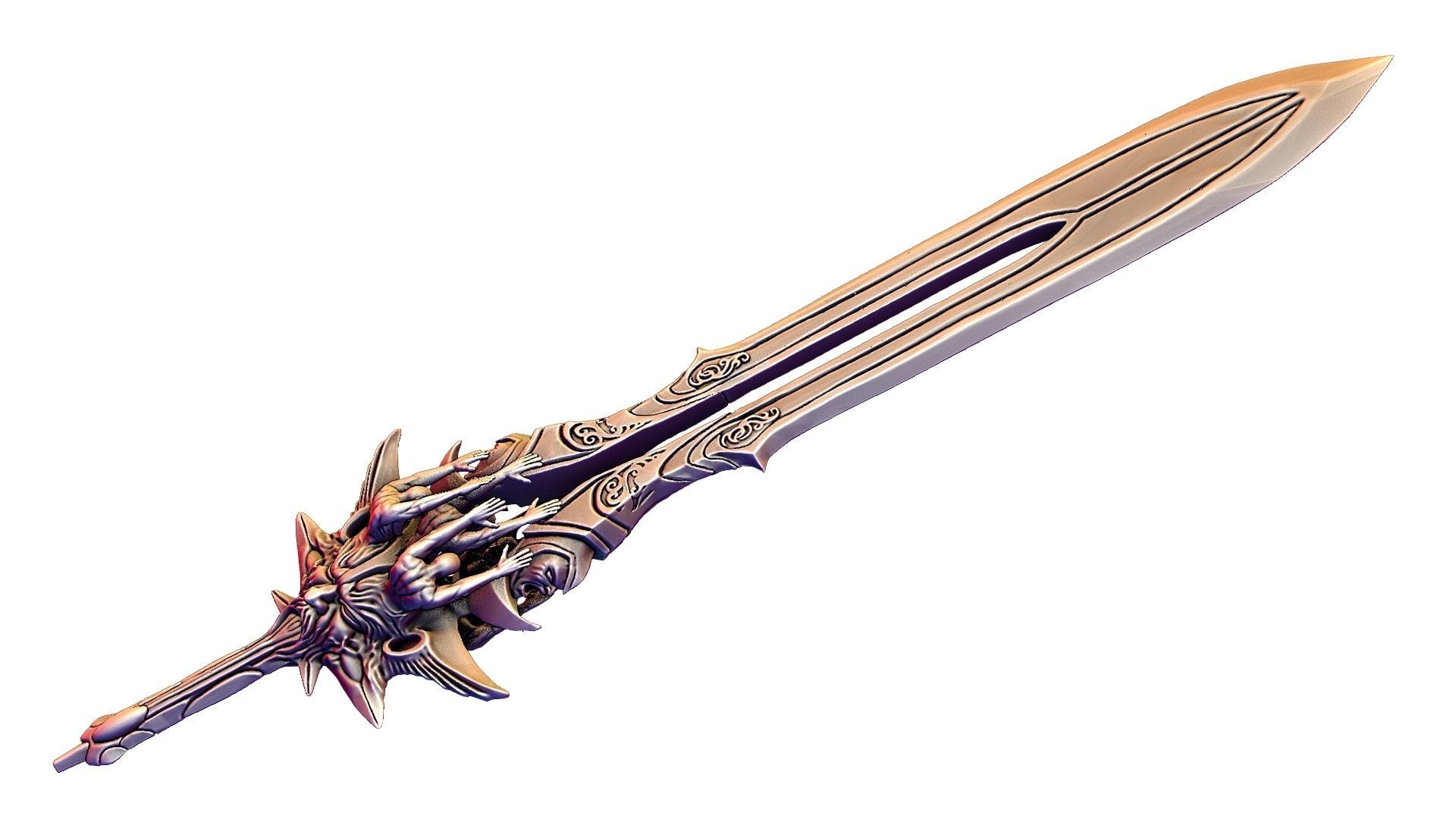 Blade of olympus 3D model_2