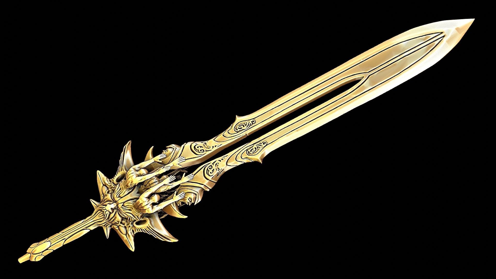 Blade of olympus 3D model_29