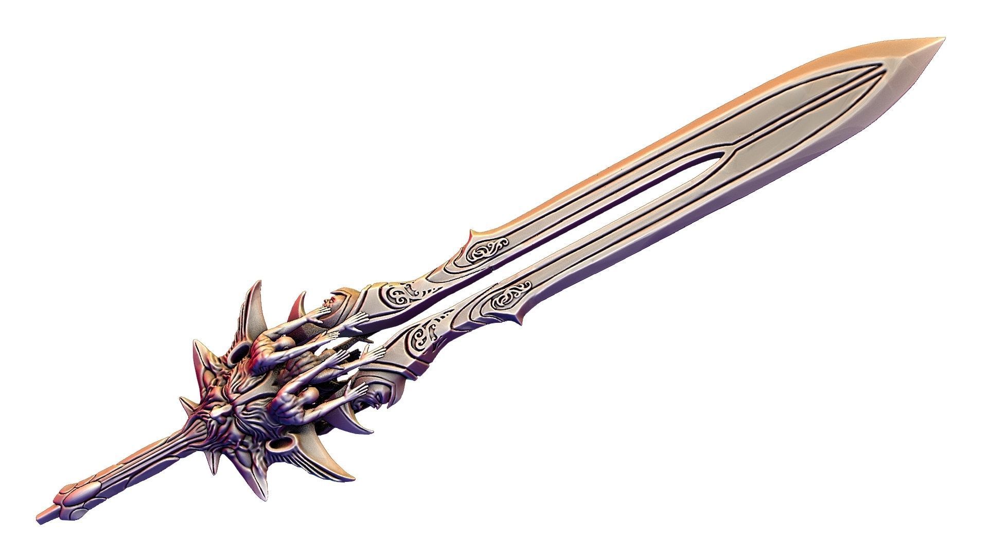Blade of olympus 3D model_7