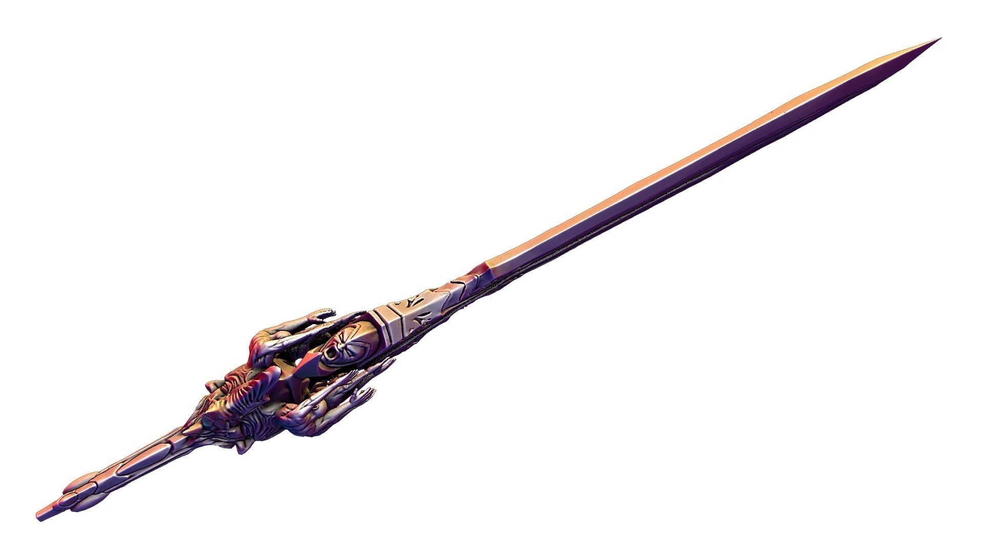 Blade of olympus 3D model_4