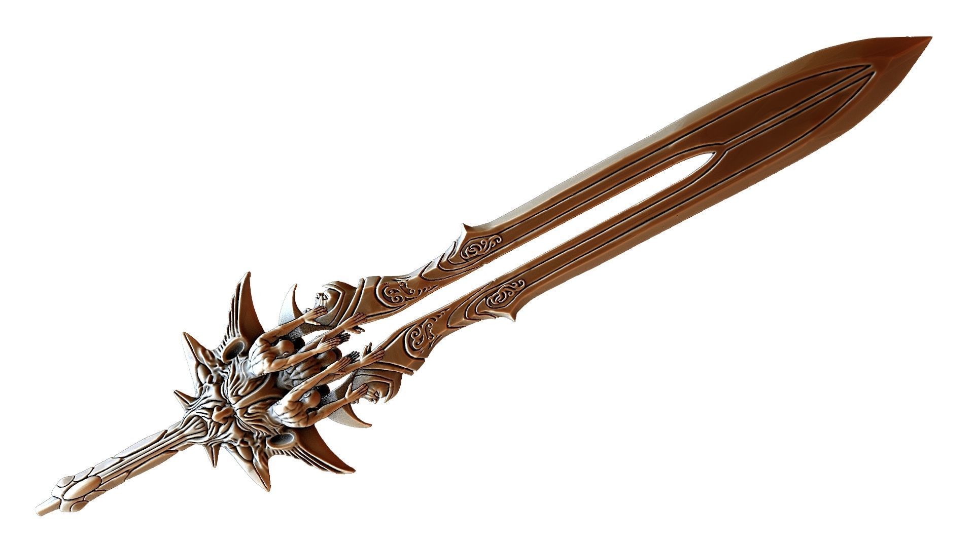 Blade of olympus 3D model_12