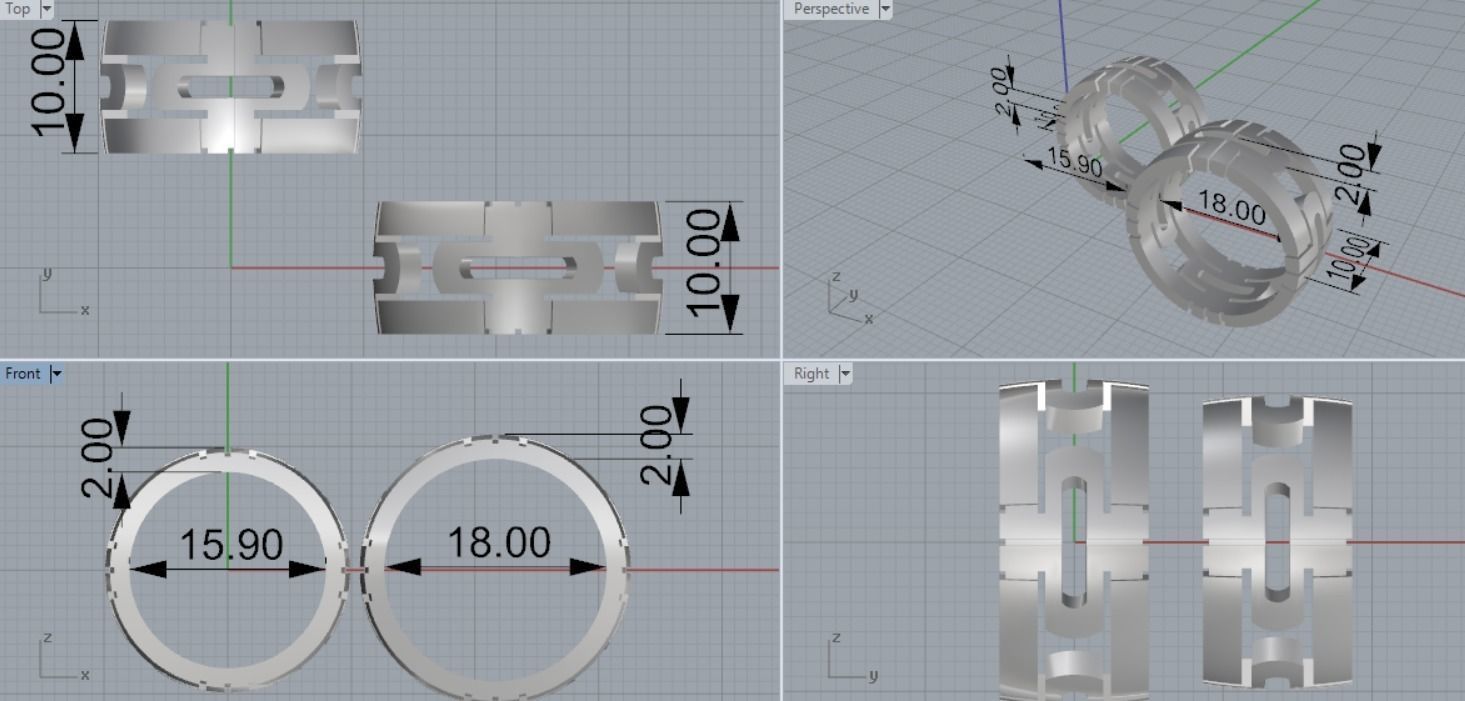 WEDDING RING 3D print model_9