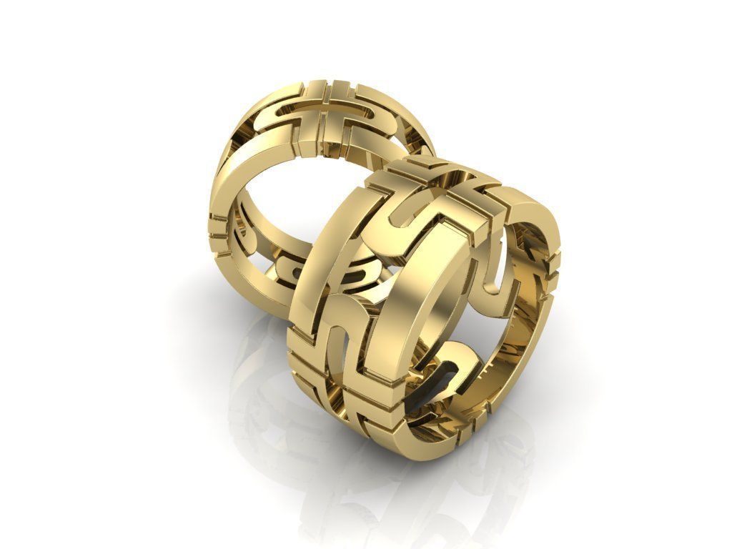 WEDDING RING 3D print model_3
