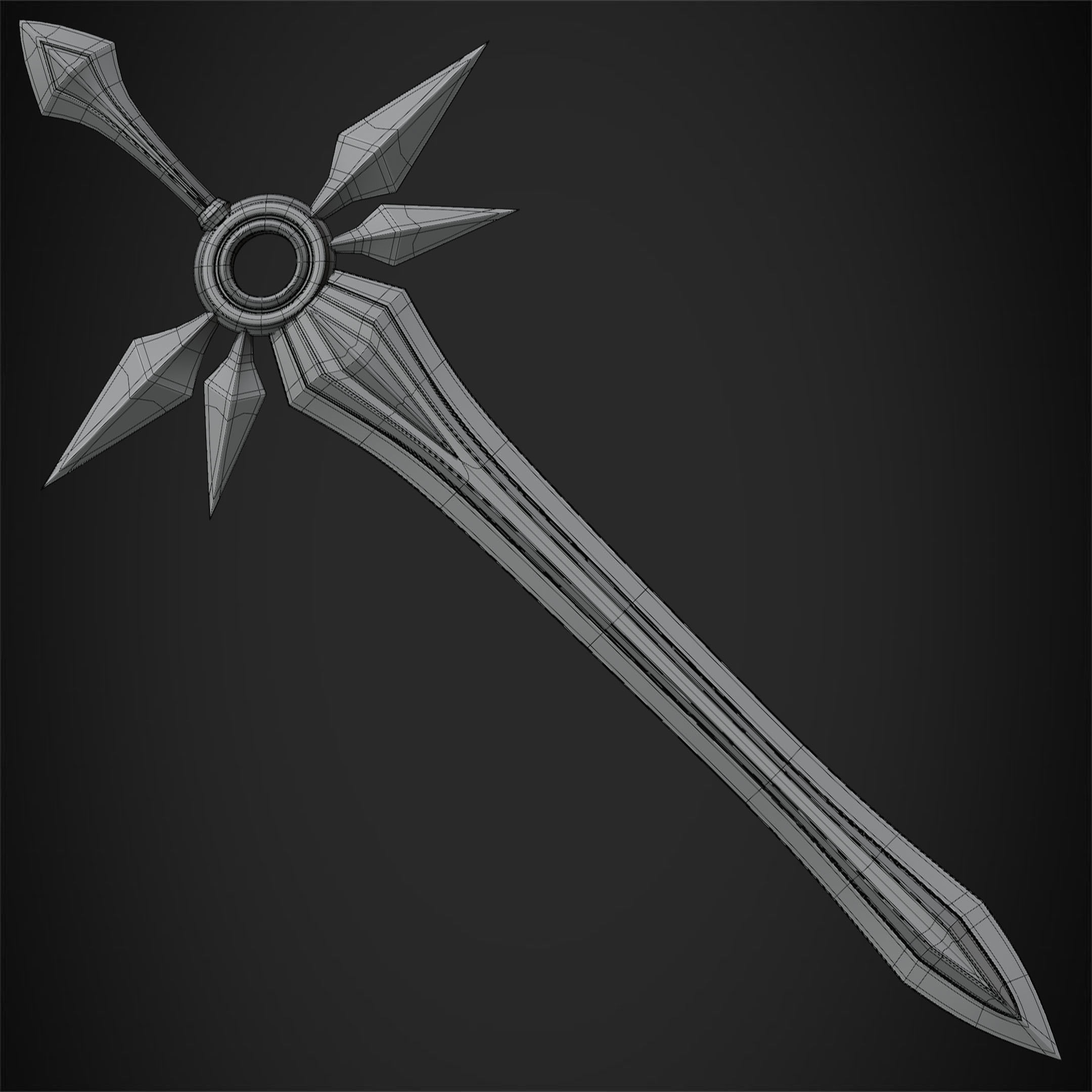 League of Legends Leona Zenith Blade for Cosplay 3D print model_12
