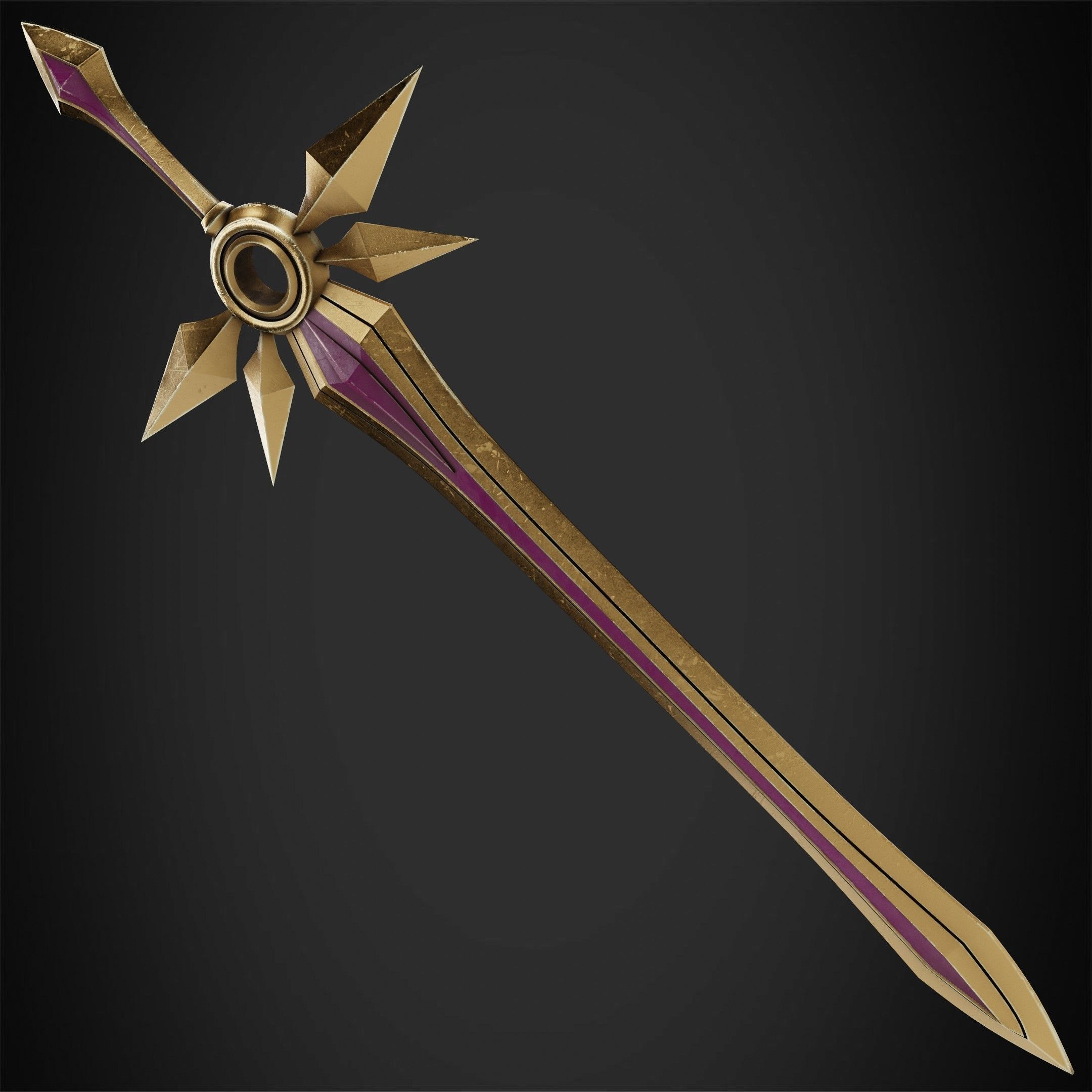 League of Legends Leona Zenith Blade for Cosplay 3D print model_3