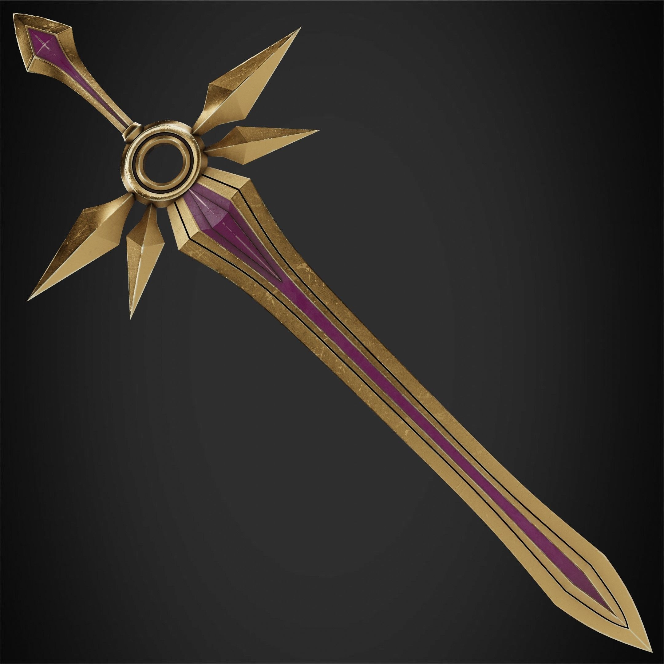 League of Legends Leona Zenith Blade for Cosplay 3D print model_2