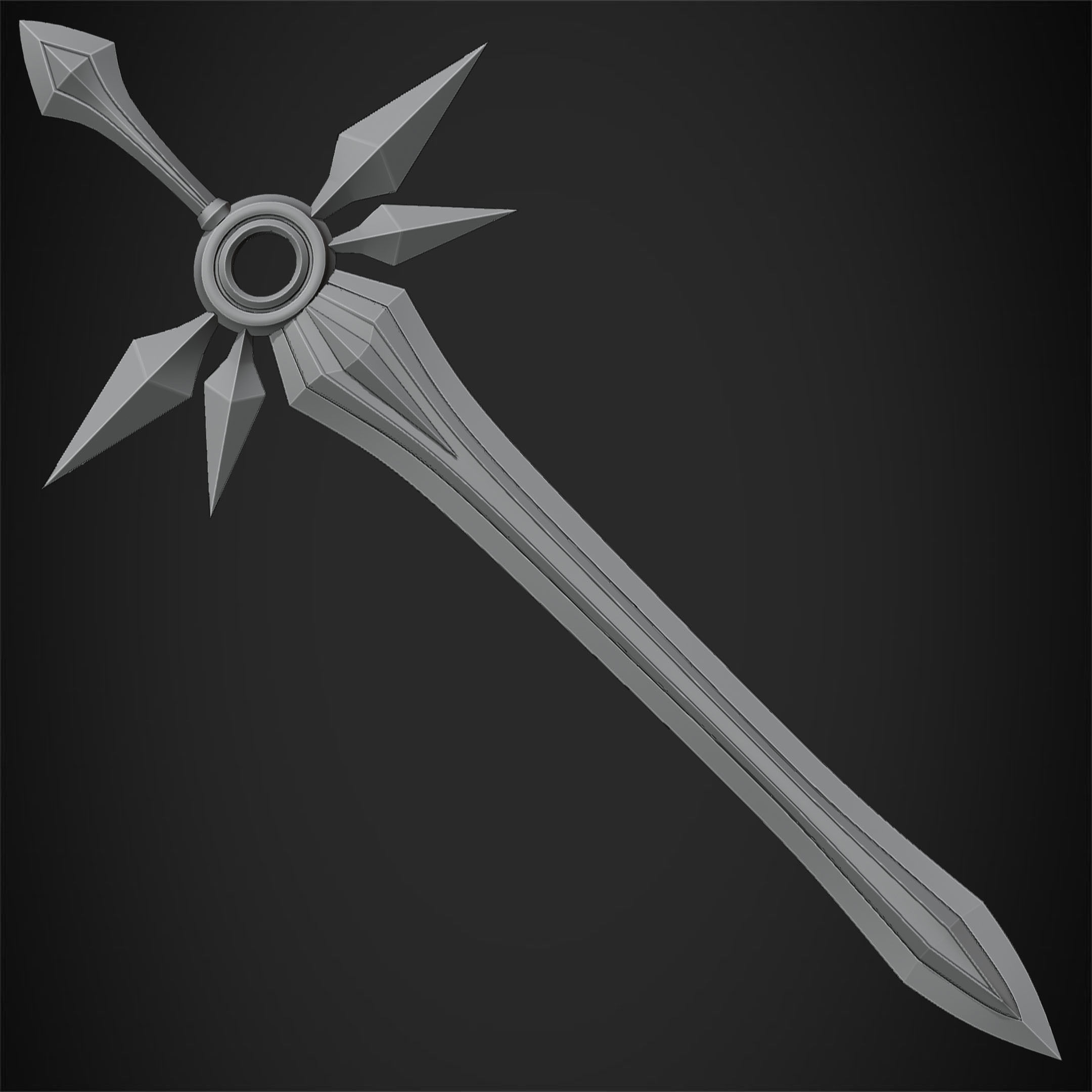 League of Legends Leona Zenith Blade for Cosplay 3D print model_13
