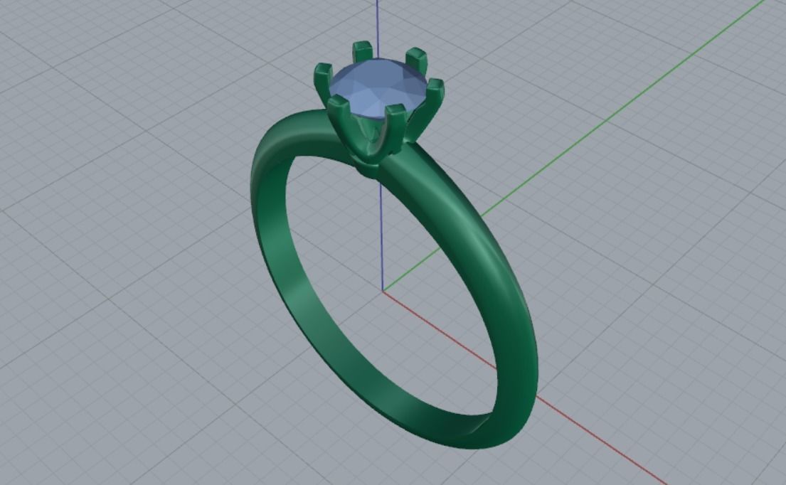 Engagement rings 3D print model_11