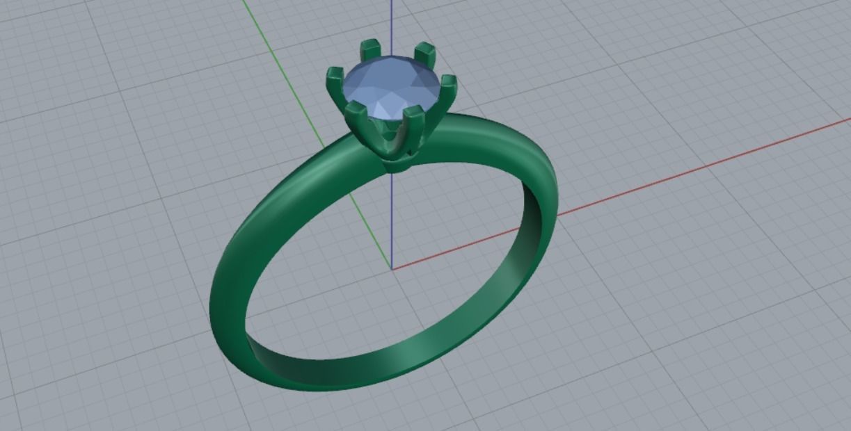 Engagement rings 3D print model_7