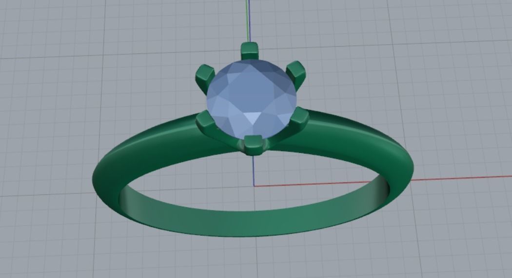 Engagement rings 3D print model_9