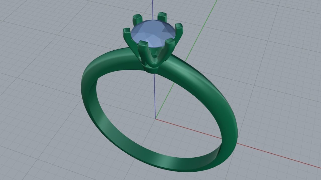 Engagement rings 3D print model_8