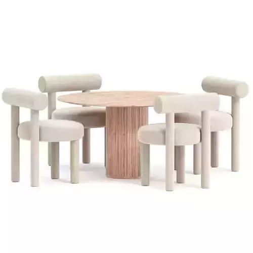 Chair gropius and Asplund Palais Royal table