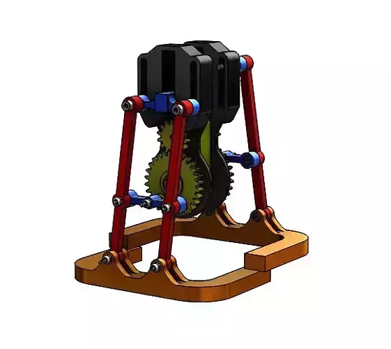 Walking Crank Mechanism 3D print model