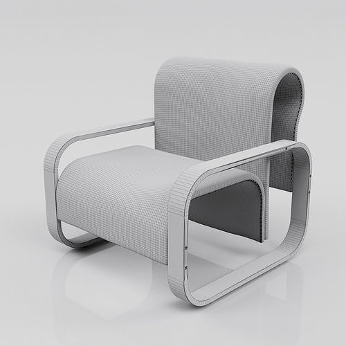 Armchair 2 3D model 6