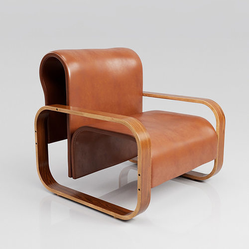 Armchair 2 3D model 4