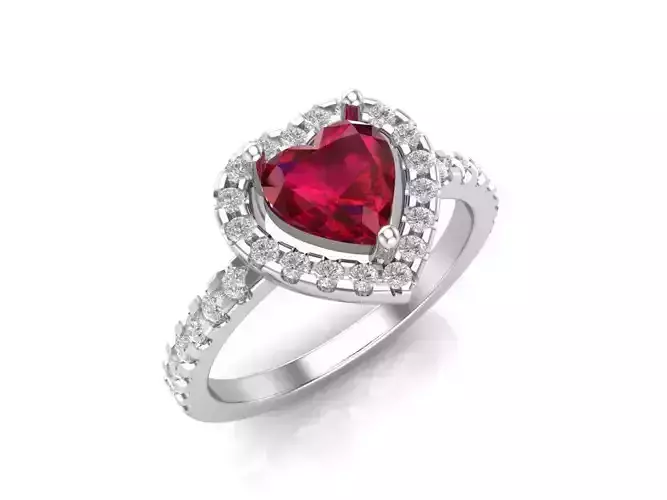 Engagement rings hearts