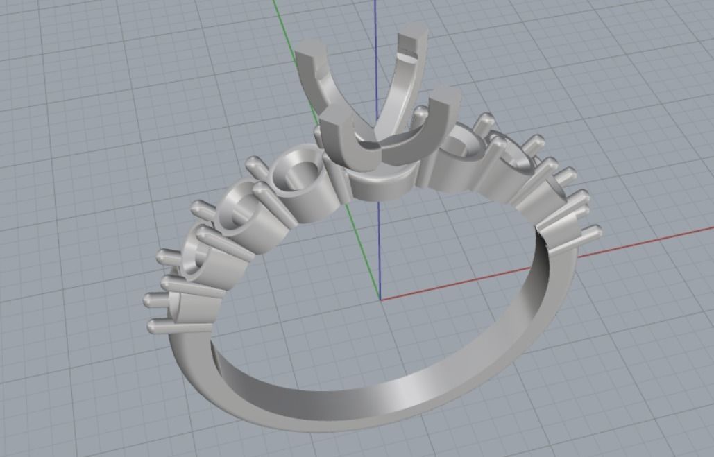 Engagement rings Free 3D print model_5
