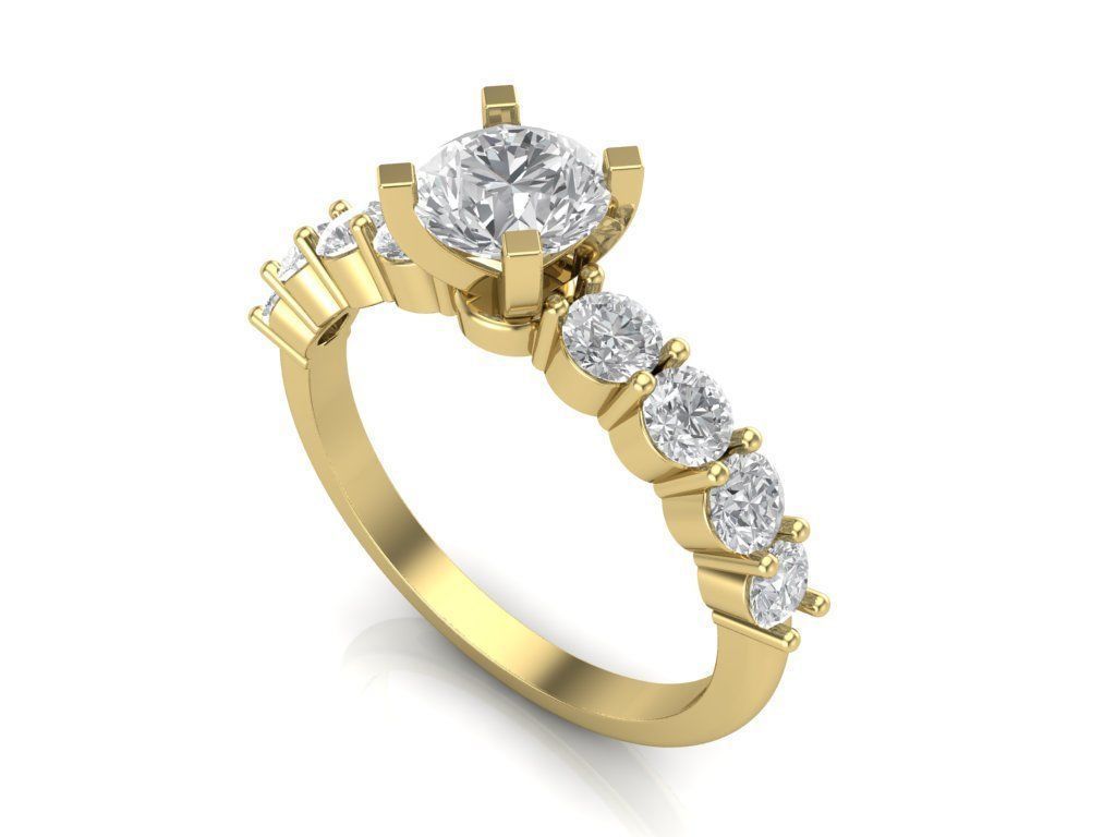 Engagement rings Free 3D print model_1