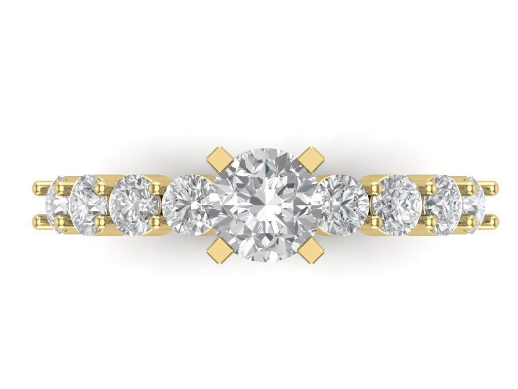 Engagement rings Free 3D print model_3