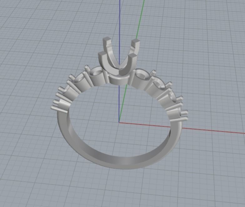Engagement rings Free 3D print model_8