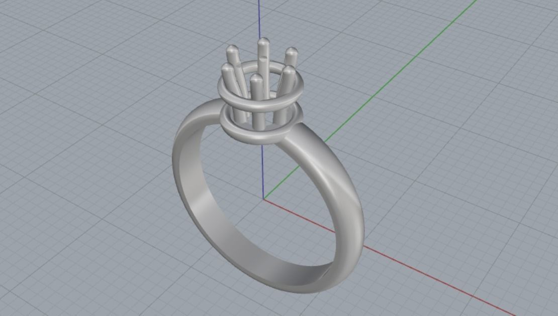Engagement rings 3D print model_11