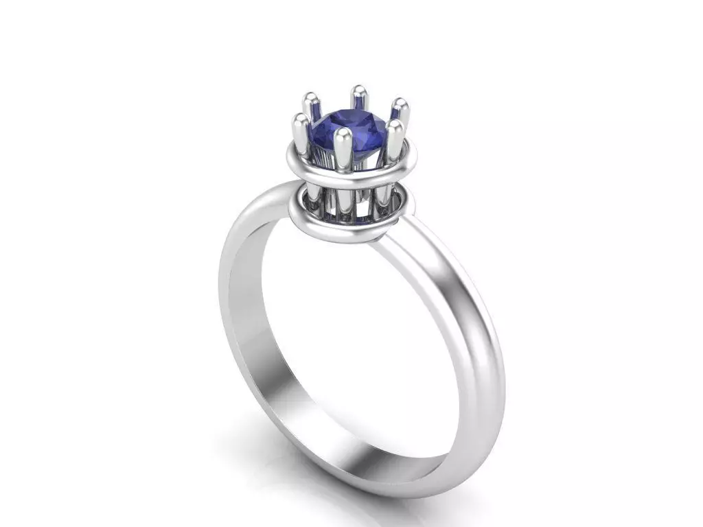 Engagement rings 3D print model_0