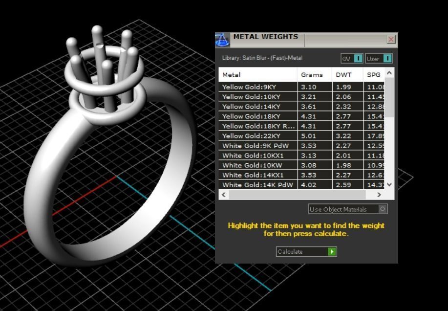 Engagement rings 3D print model_12