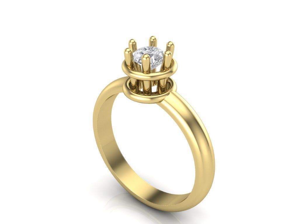 Engagement rings 3D print model_3