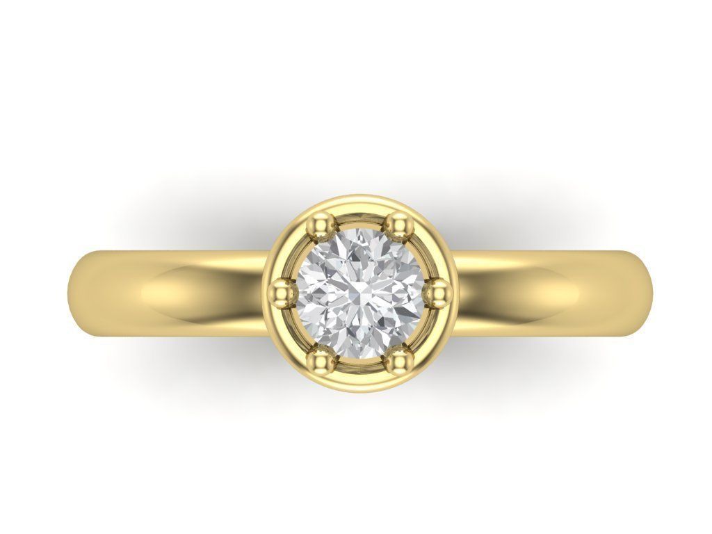 Engagement rings 3D print model_4