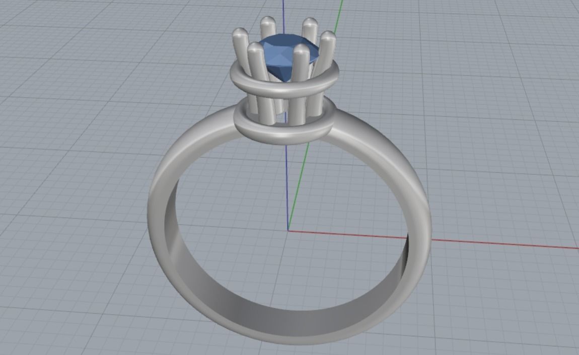Engagement rings 3D print model_10
