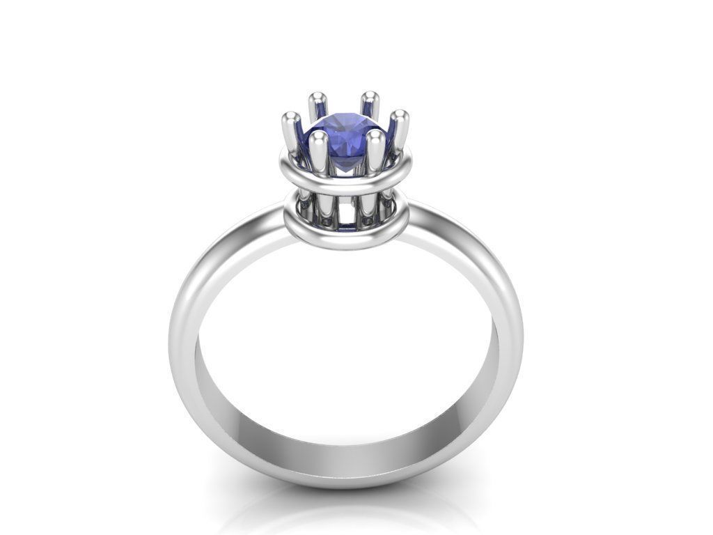 Engagement rings 3D print model_6